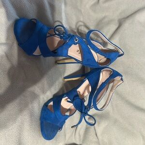 Royal blue heels